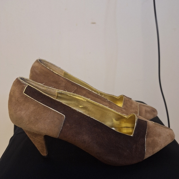 Brown Suede Heels - Picture 3 of 6
